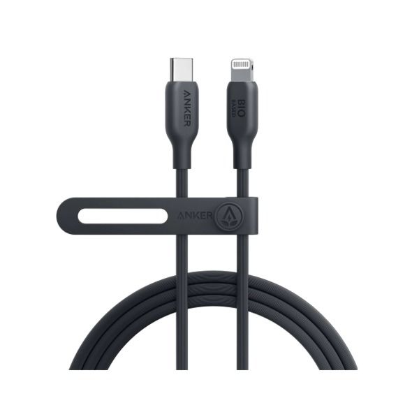 كيبل أنكر 542 من نوع USB-C إلى Lightning بطول 6 قدم (Bio Based) |أسود كيبل أنكر 542 من نوع USB-C إلى Lightning بطول 6 قدم (Bio Based) |أسود